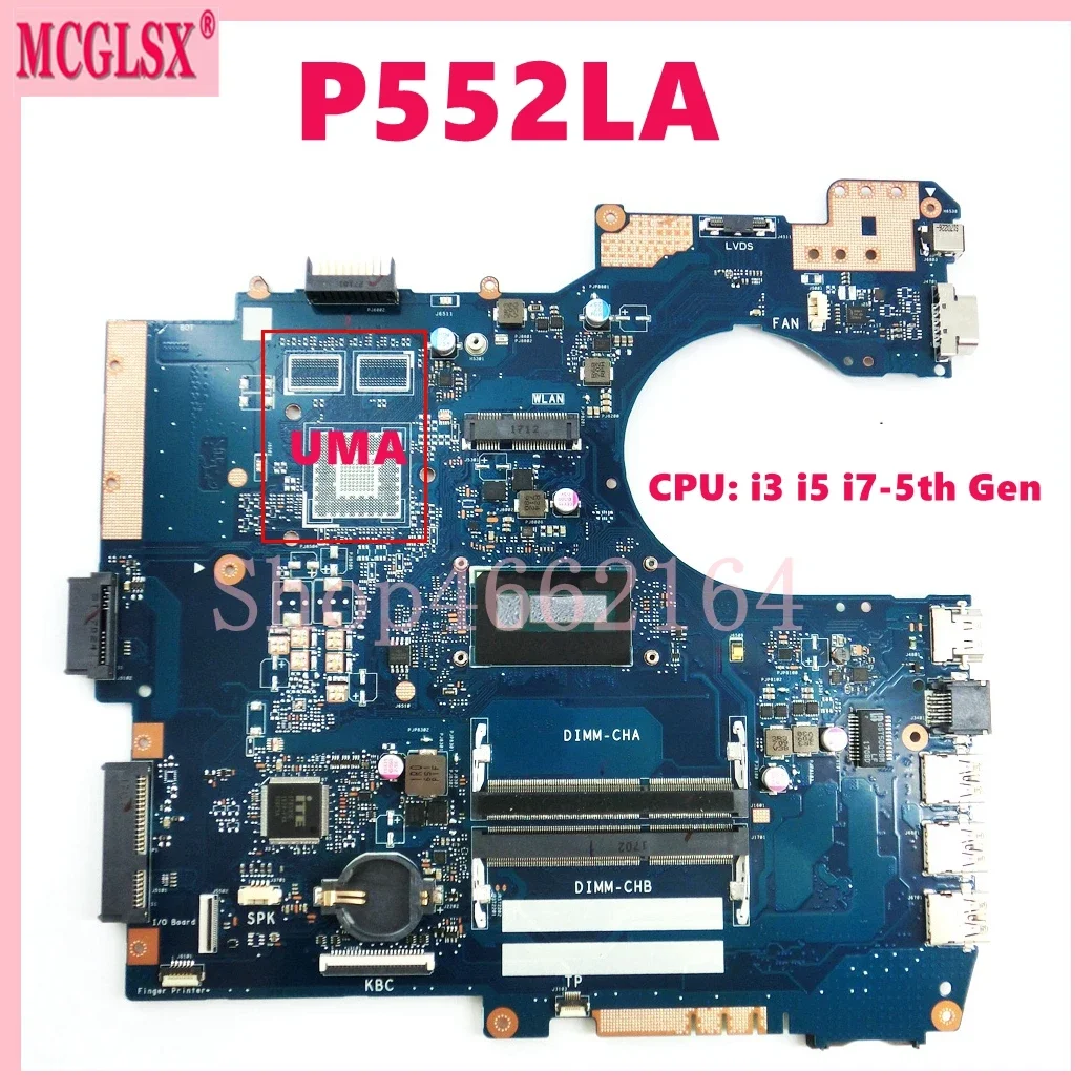 P552LA With i3 i5 i7-5th Gen CPU UMA Ntoebook Mainboard For ASUS P552 P552L P552LA P552LJ Laptop Motherboard 100% Tested OK
P552LA With i3 i5 i7-5th Gen CPU UMA Ntoebook Mainboard For ASUS P552 P552L P552LA P552LJ Laptop Motherboard 100% Tested OK