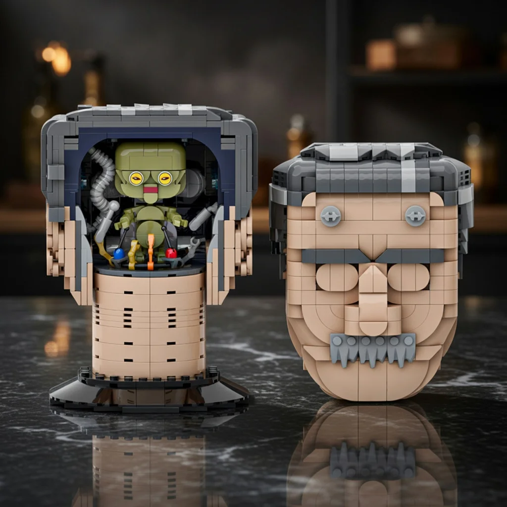 MOC Sci-Fi Alien Inside Head Building Blocks Space Secret Robot Bricks DIY Assembly Model Desktop Display Gift for Adults
MOC Sci-Fi Alien Inside Head Building Blocks Space Secret Robot Bricks DIY Assembly Model Desktop Display Gift for Adults