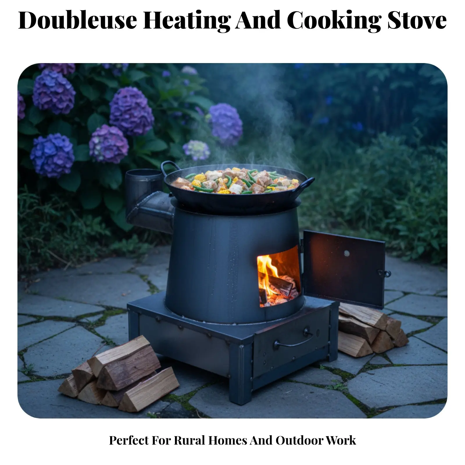 Multi-Functional Heating Stove, Rural Large Capacity, Indoor Kang, Outdoor Cooking, Steel Construction
Multi-Functional Heating Stove, Rural Large Capacity, Indoor Kang, Outdoor Cooking, Steel Construction
