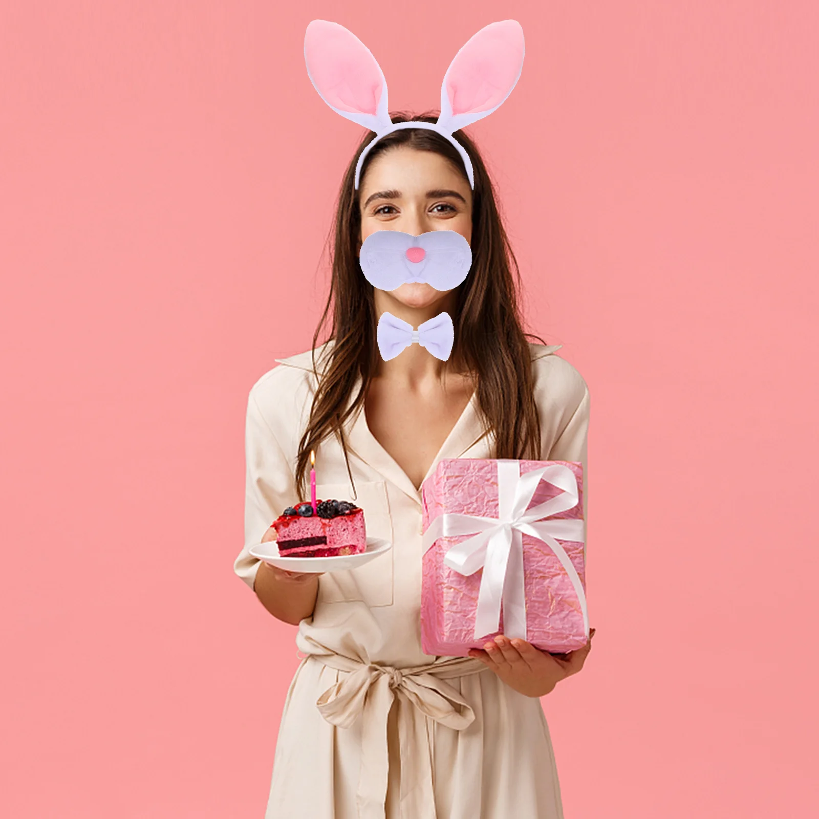 1Set Rabbit Ear Headband Easter Costume Accessories Kit Bowtie Nose Tail Bunny Dress Up Party Props Easter Costume Accessories 
1Set Rabbit Ear Headband Easter Costume Accessories Kit Bowtie Nose Tail Bunny Dress Up Party Props Easter Costume Accessories