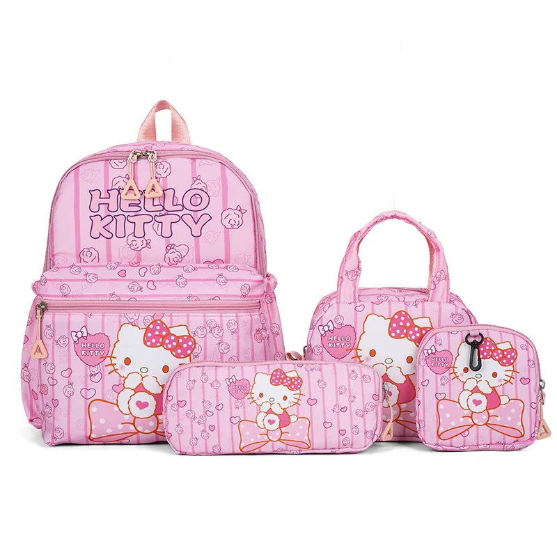 New Sanrios Child Backpack Four-Piece Set Multifunctional Cute Cartoon Girl Student School Bag Outdoor Travel Light Anime Figure
New Sanrios Child Backpack Four-Piece Set Multifunctional Cute Cartoon Girl Student School Bag Outdoor Travel Light Anime Figure