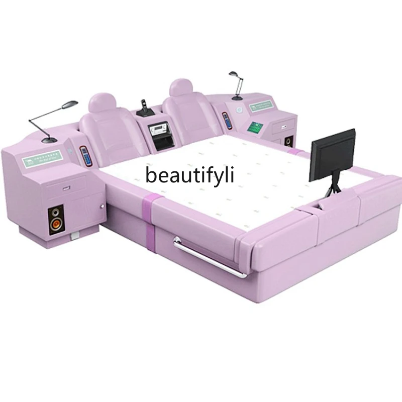 Hotel Water Breakfast Furniture Multi-Functional Electric Bed Theme Hotel Luxury Room Modern Double Bed
Hotel Water Breakfast Furniture Multi-Functional Electric Bed Theme Hotel Luxury Room Modern Double Bed