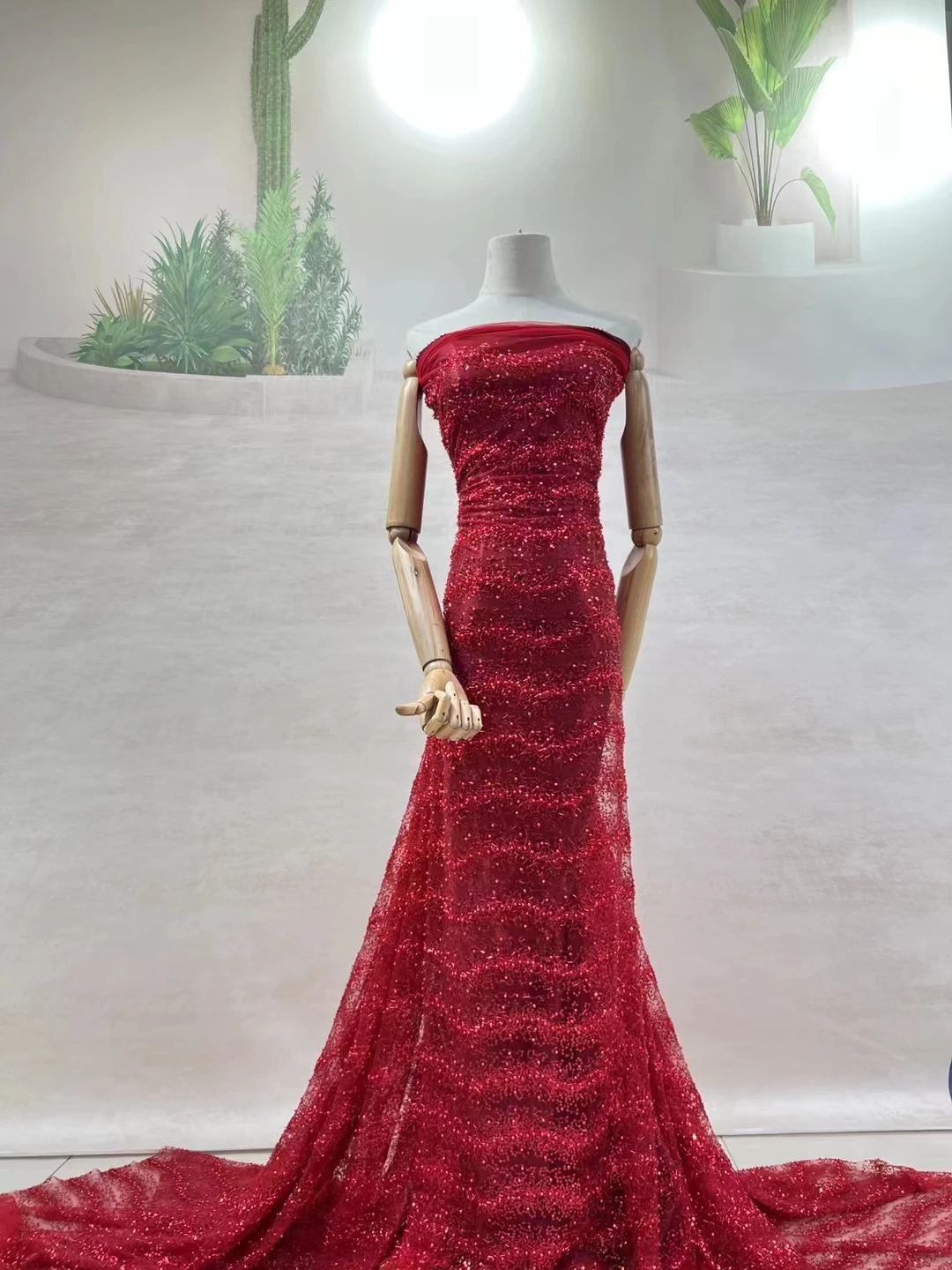2023 Red Latest Big Sequins Lace Fabric Nigerian Tube Beads Net Lace Fabric French African Lace Fabric Party Wedding Lace zx
2023 Red Latest Big Sequins Lace Fabric Nigerian Tube Beads Net Lace Fabric French African Lace Fabric Party Wedding Lace zx