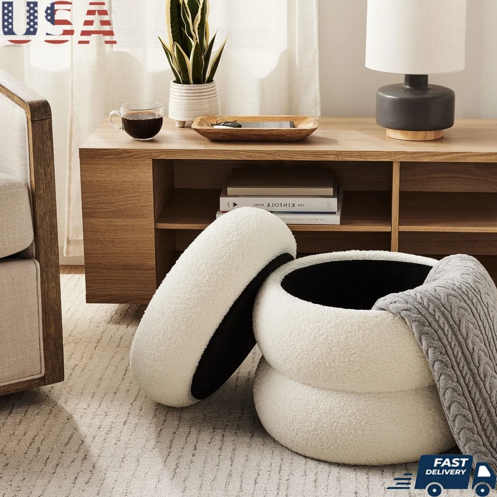 Cloud Storage Ottoman Round Removable Lid Indoor Seating Storage Solution Clutter Organizer Modern Home Decor 17 5 Inch
Cloud Storage Ottoman Round Removable Lid Indoor Seating Storage Solution Clutter Organizer Modern Home Decor 17 5 Inch