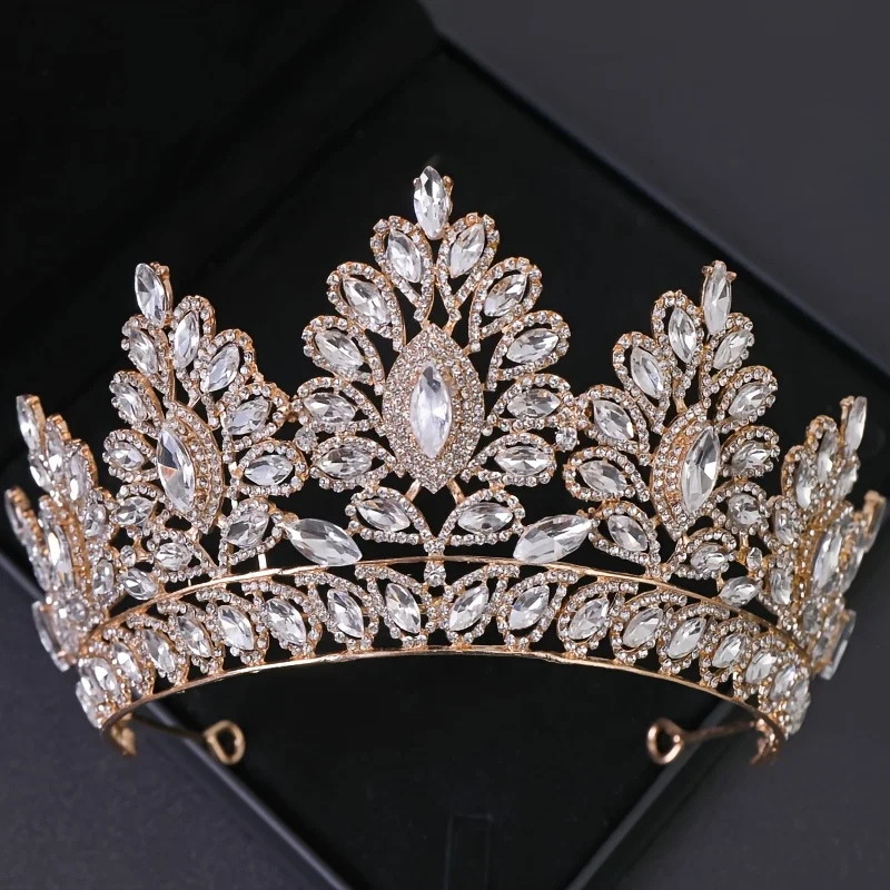 Luxury Crystal Wedding Crown Baroque Rhinestone Bride Tiara Headwear Queen Diadem Banquet Birthday Wedding Accessories
Luxury Crystal Wedding Crown Baroque Rhinestone Bride Tiara Headwear Queen Diadem Banquet Birthday Wedding Accessories