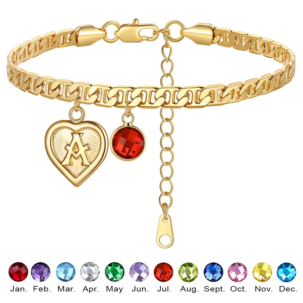 U7 Heart Charm Inital Letters Chain Браслет на ножной браслет с камнями 14-каратного золота Цветной браслет на ногу Персонализированные ювелирные изделия Подарок для женщин
U7 Heart Charm Inital Letters Chain Браслет на ножной браслет с камнями 14-каратного золота Цветной браслет на ногу Персонализированные ювелирные изделия Подарок для женщин