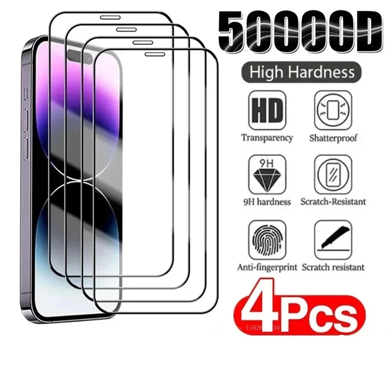 4Pcs 9D Full Cover Tempered Glass For iPhone 17 16 14 Pro Max 17 Air Screen Protector For iPhone 11 12 13 Pro XR XS Max Glass
4Pcs 9D Full Cover Tempered Glass For iPhone 17 16 14 Pro Max 17 Air Screen Protector For iPhone 11 12 13 Pro XR XS Max Glass