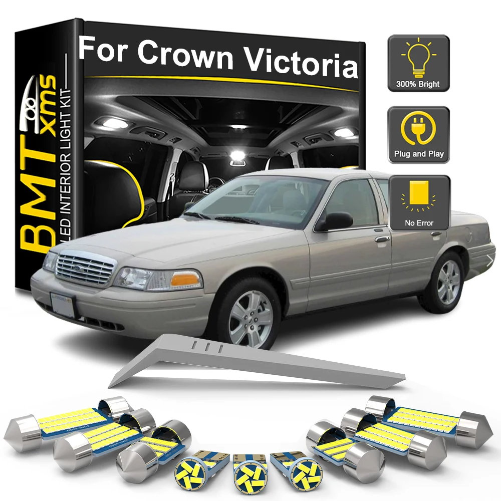 Комплект светодиодных внутренних ламп BMTxms для Ford Crown Victoria 1992-2004 2005 2006 2007 2008 2009 2010 2011 Автомобильная светодиодная купольная лампа Canbus
Комплект светодиодных внутренних ламп BMTxms для Ford Crown Victoria 1992-2004 2005 2006 2007 2008 2009 2010 2011 Автомобильная светодиодная купольная лампа Canbus