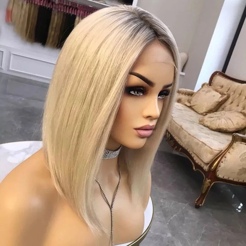 Темные корни Ombre Блондинка Короткий боб Wear and Go Бесклеевой парик для женщин Косплей Парик Прямой синтетический парик фронта шнурка
Темные корни Ombre Блондинка Короткий боб Wear and Go Бесклеевой парик для женщин Косплей Парик Прямой синтетический парик фронта шнурка