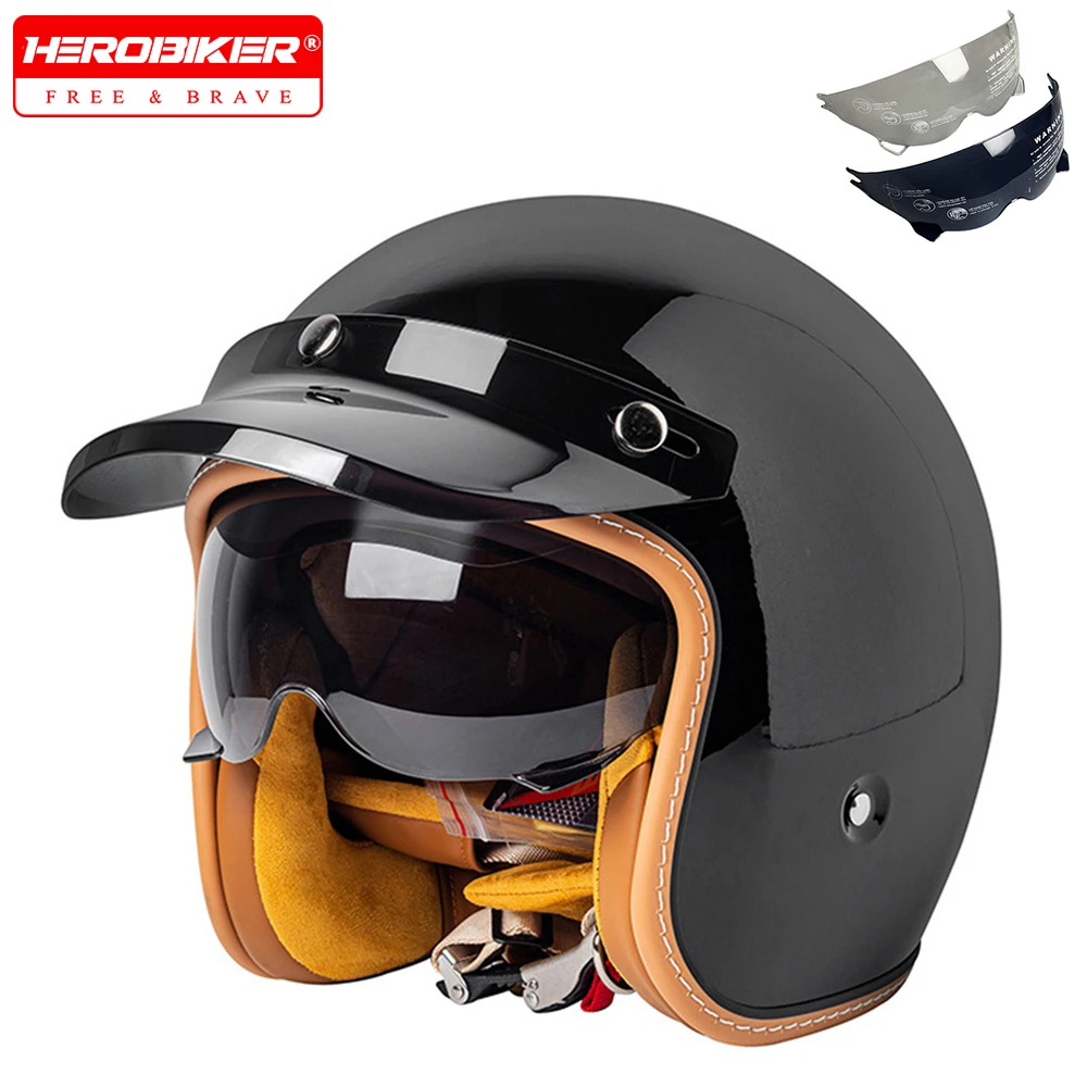 Motorbike Helmet Open Face Men Women Motorcycle Helmet DOT Certification Moto Helmet ABS Material Removable Lining
Motorbike Helmet Open Face Men Women Motorcycle Helmet DOT Certification Moto Helmet ABS Material Removable Lining