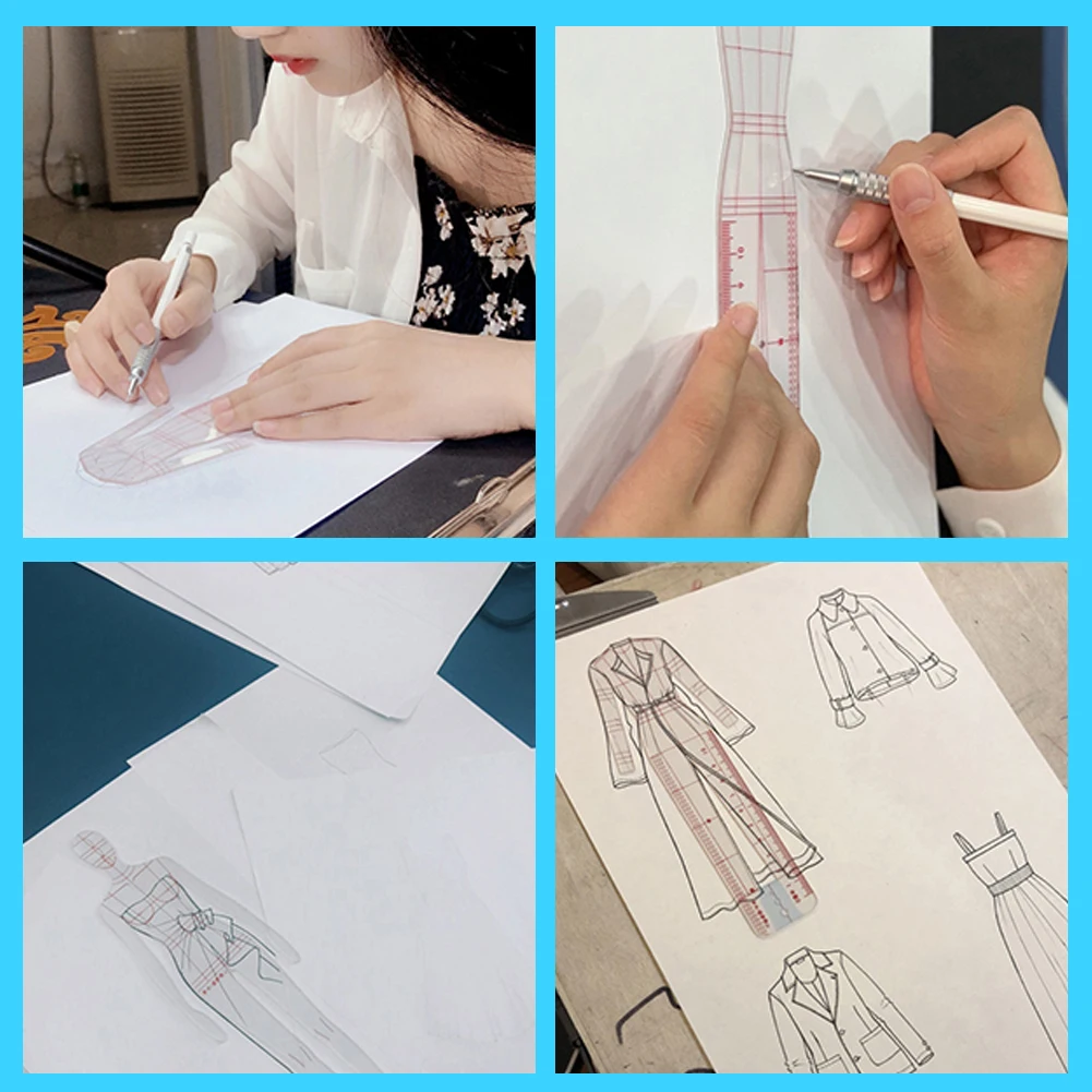 5 Models Fashion Illustration Rulers Acrylic Construction Designer Tools For Dressmaking
5 Models Fashion Illustration Rulers Acrylic Construction Designer Tools For Dressmaking