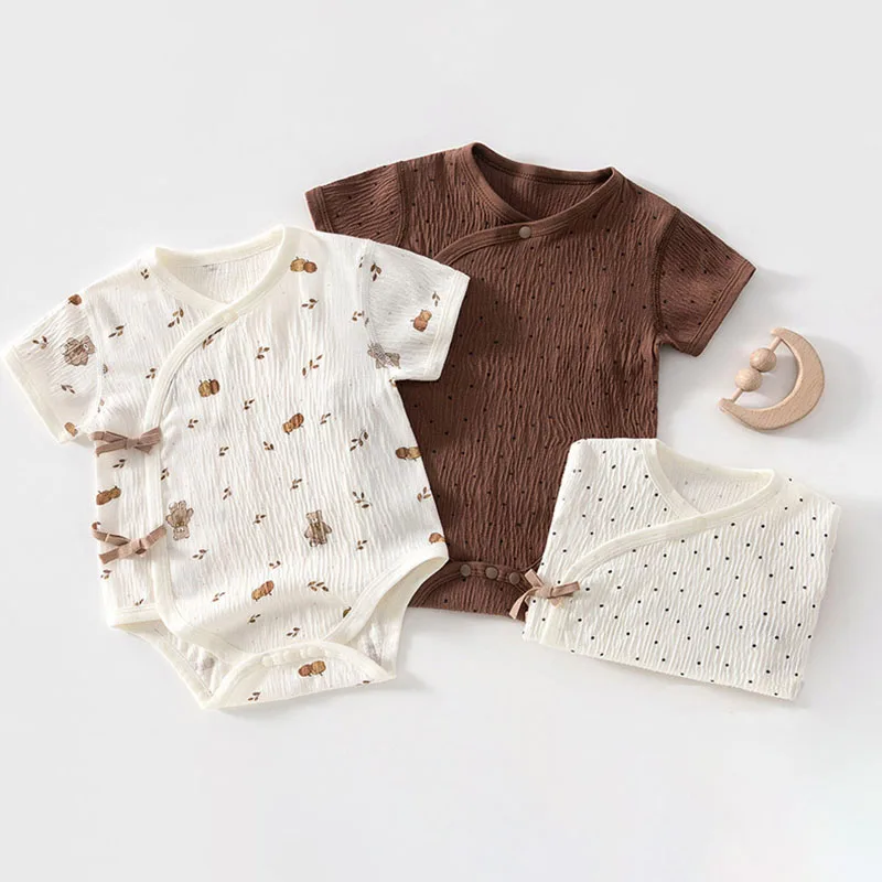 Infant Bodysuit 0-9M Summer Thin Newborn Girls Clothes Dots Bear Baby Boys One Piece Ventilate Comfortable Toddler One Piece
Infant Bodysuit 0-9M Summer Thin Newborn Girls Clothes Dots Bear Baby Boys One Piece Ventilate Comfortable Toddler One Piece