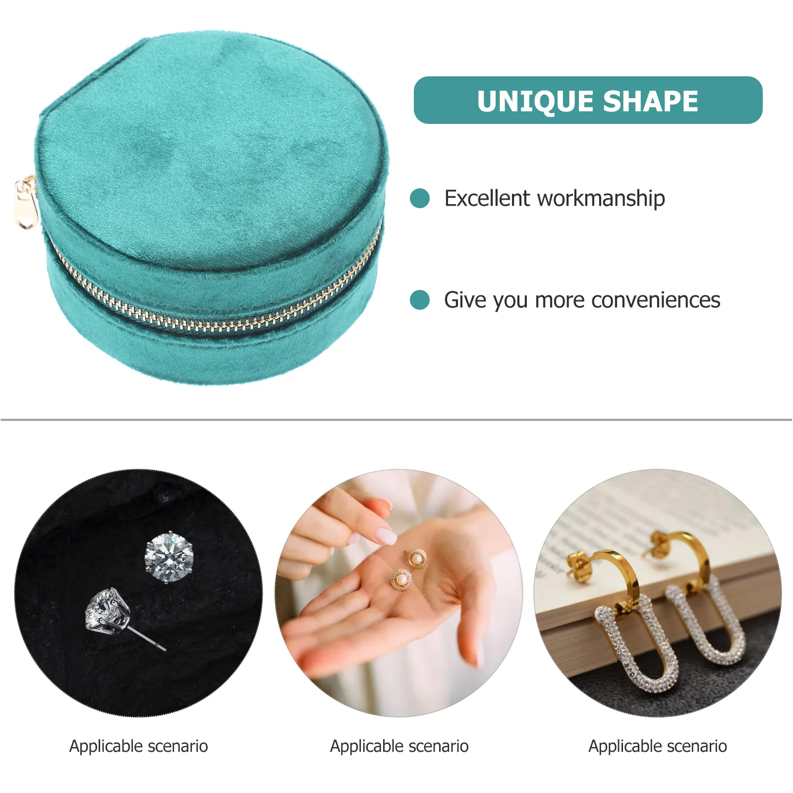 Круглая шкатулка для драгоценностей, портативный дорожный футляр, небольшой органайзер для хранения ювелирных изделий для ожерелья, серег, колец, браслетов, подвесок для путешествий 
Круглая шкатулка для драгоценностей, портативный дорожный футляр, небольшой органайзер для хранения ювелирных изделий для ожерелья, серег, колец, браслетов, подвесок для путешествий