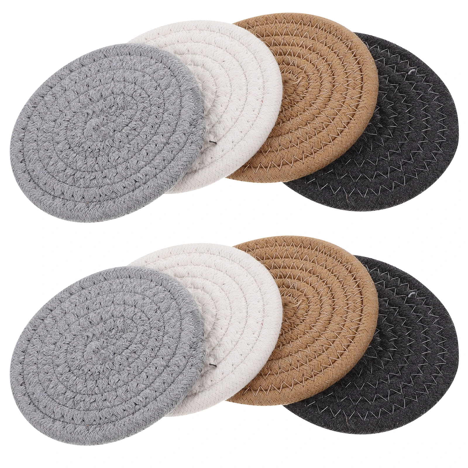 8 Pcs Cotton Coasters Japanese Style Woven Placemat Heat Resistant Potholder Set Modern Dining Table Decor Reusable Mats
8 Pcs Cotton Coasters Japanese Style Woven Placemat Heat Resistant Potholder Set Modern Dining Table Decor Reusable Mats