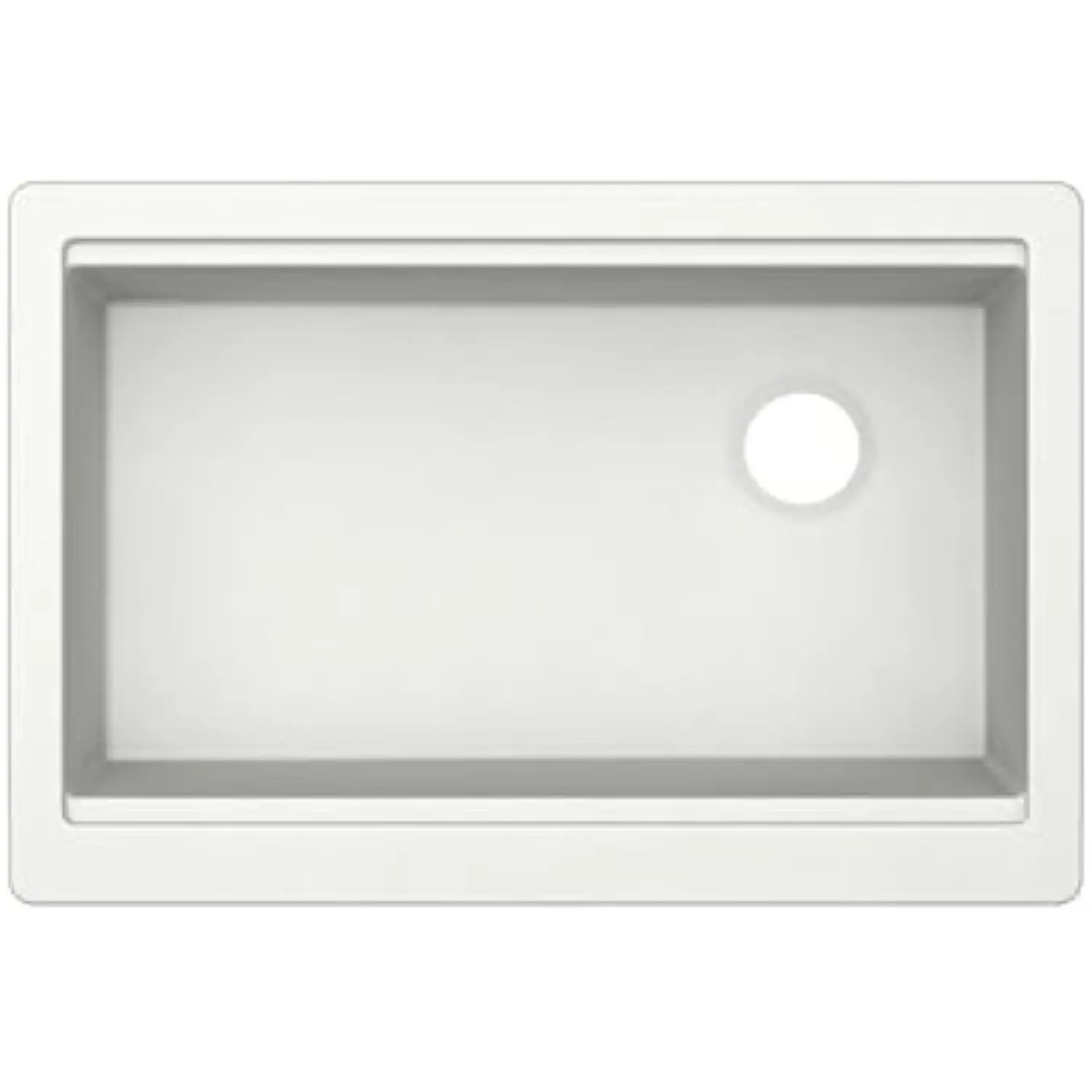 Mercury 33 in White Quartz Composite Apron Front/Farmhouse Undermount Rectangular Single Bowl Kitchen Sink
Mercury 33 in White Quartz Composite Apron Front/Farmhouse Undermount Rectangular Single Bowl Kitchen Sink