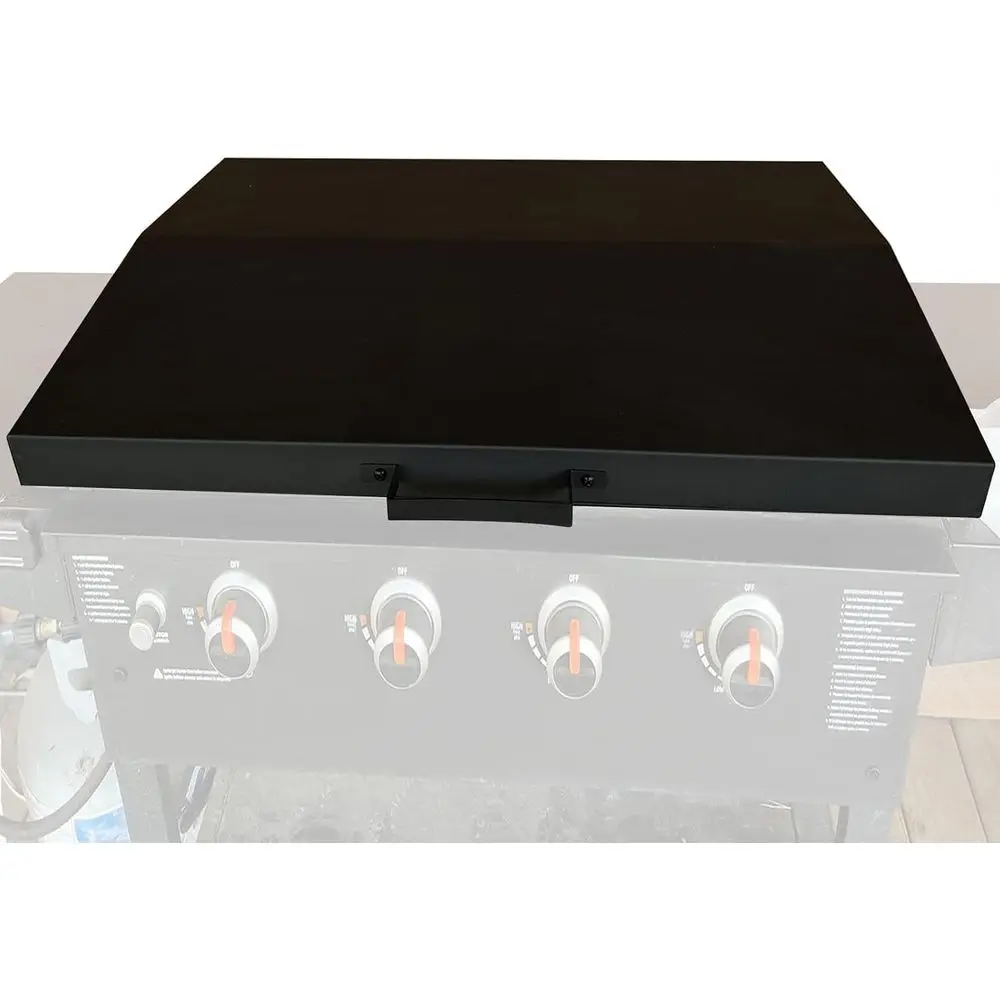 36 Hinged Griddle Lid with Rear Grease Tray, Powder Coated Black
36 Hinged Griddle Lid with Rear Grease Tray, Powder Coated Black