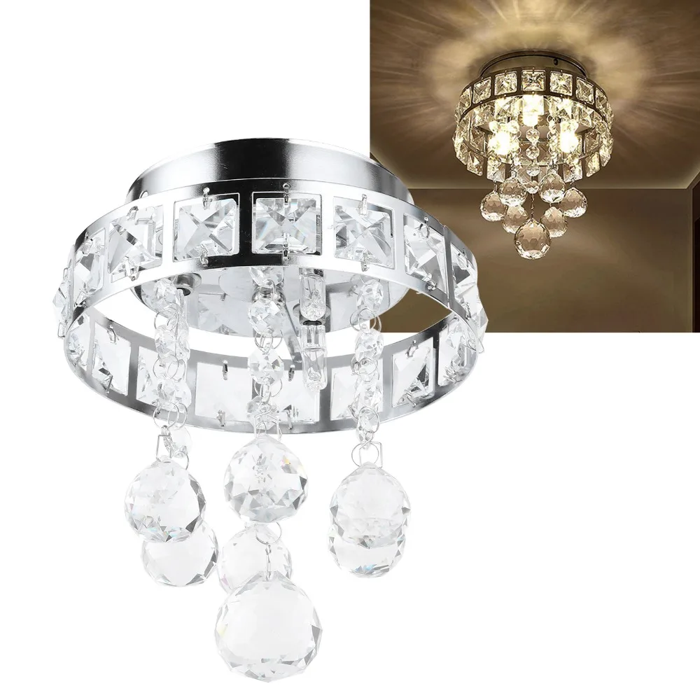 Modern Crystal Ceiling Light G4 220V Pendant light 9W Flush Mount Ceiling pendant lamp Hallway
Modern Crystal Ceiling Light G4 220V Pendant light 9W Flush Mount Ceiling pendant lamp Hallway