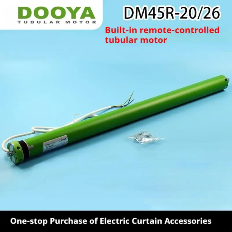 Smart Electric Roller Shade Motorized Curtain DM45R 20/26 with Wireless Remote Control for Home Automation System
Smart Electric Roller Shade Motorized Curtain DM45R 20/26 with Wireless Remote Control for Home Automation System
