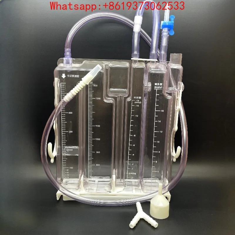 Disposable Chest Drainage Device Aseptic Packaging Single-cavity Double Cavity Three-Cavity Closed Drainage Water Sealing Bottle
Disposable Chest Drainage Device Aseptic Packaging Single-cavity Double Cavity Three-Cavity Closed Drainage Water Sealing Bottle