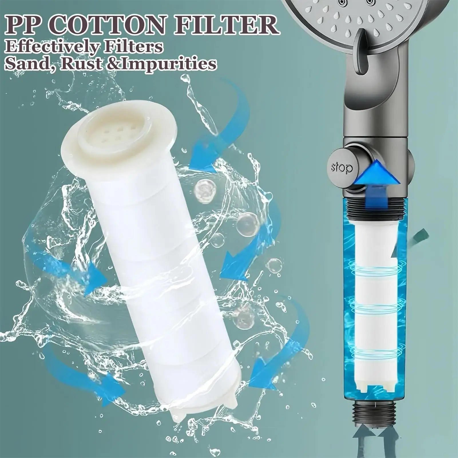 Ручная насадка для душа, 5 режимов, насадка для душа с фильтром и 5 фильтрами, водосберегающий спрей, дождевой душ, аксессуары для ванной комнаты
Ручная насадка для душа, 5 режимов, насадка для душа с фильтром и 5 фильтрами, водосберегающий спрей, дождевой душ, аксессуары для ванной комнаты