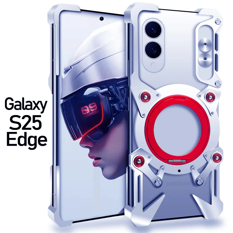 Роскошный чехол для телефона с алюминиевым металлическим каркасом для Samsung Galaxy S25 Edge, бронированный винт, вращающийся кронштейн, бампер, противоударный чехол
Роскошный чехол для телефона с алюминиевым металлическим каркасом для Samsung Galaxy S25 Edge, бронированный винт, вращающийся кронштейн, бампер, противоударный чехол