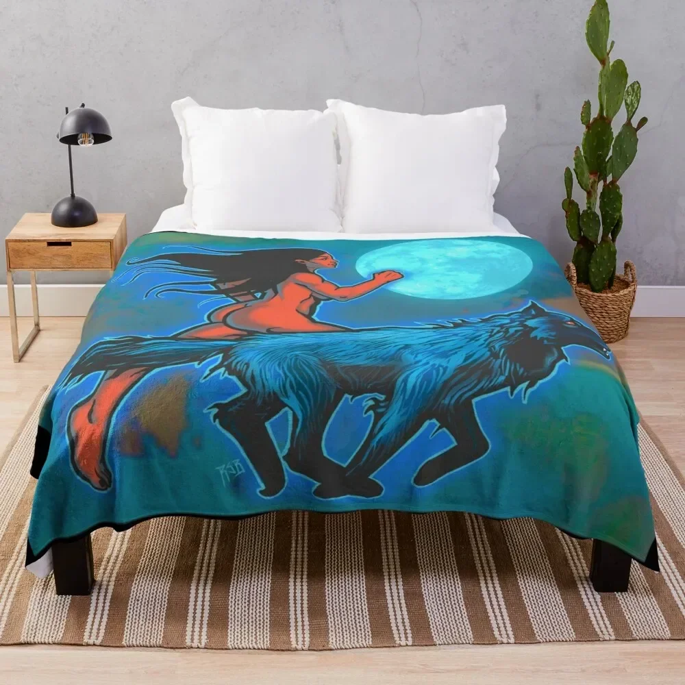 Blue wolf Throw Blanket Warm Cozy Throw Blanket for Living Room Couch
Blue wolf Throw Blanket Warm Cozy Throw Blanket for Living Room Couch