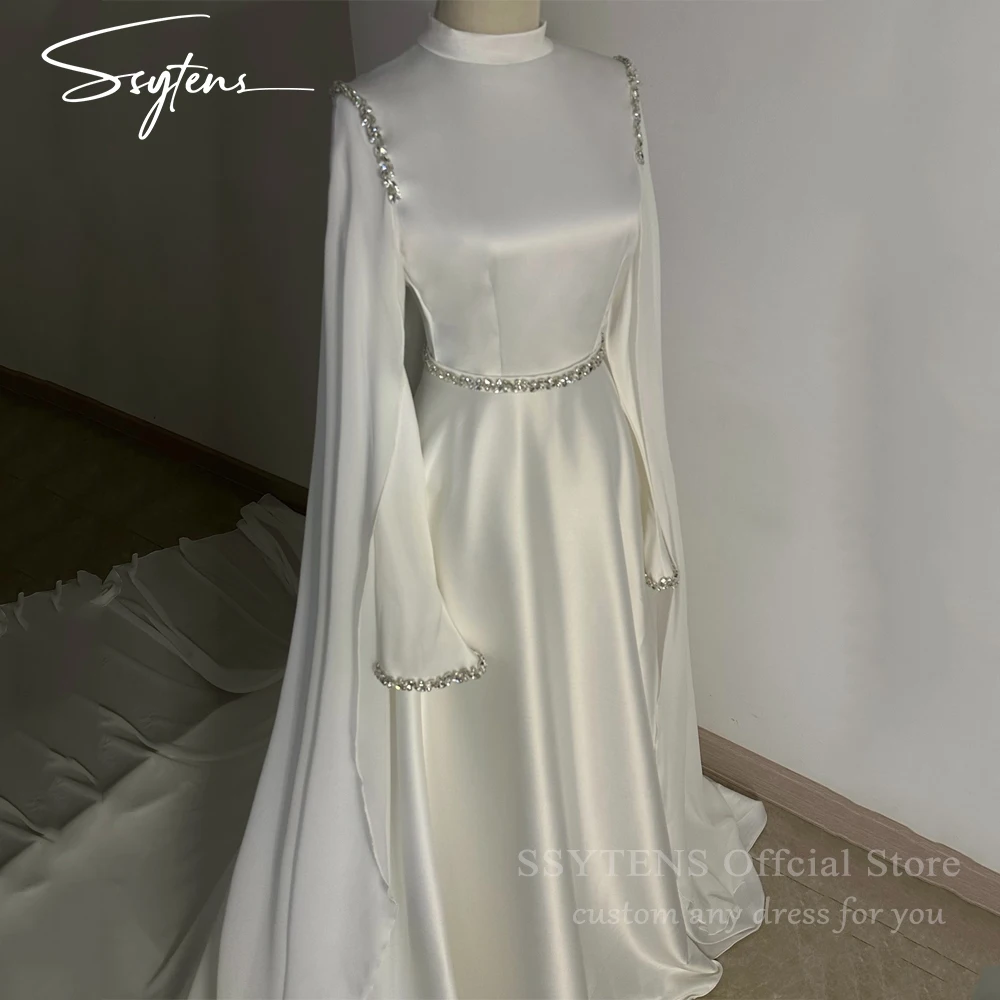 SSYTENS Customized Beaded Muslim Wedding Dresses for Brides Long Islamic Bridal Gowns High Neck Arabic Vestidos De Novia 2026
SSYTENS Customized Beaded Muslim Wedding Dresses for Brides Long Islamic Bridal Gowns High Neck Arabic Vestidos De Novia 2026