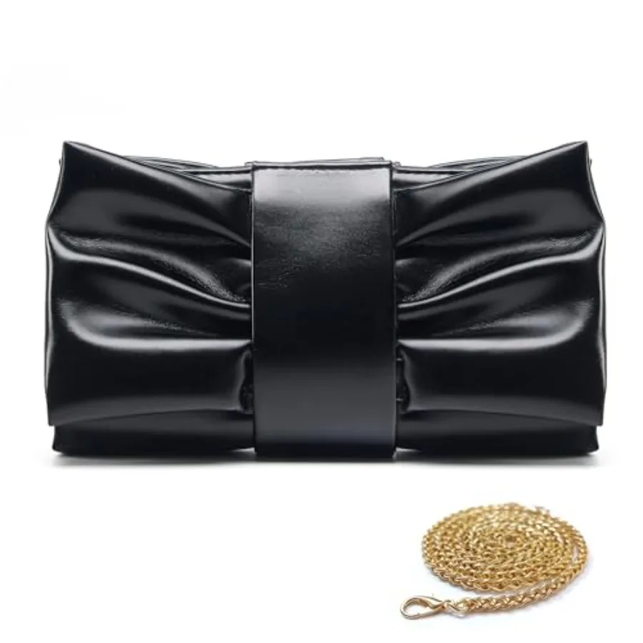 Women Clutch Bag Dressy Formal Handbag Pleated PU Clutch Purse Detachable Chain Crossbody Bag
Women Clutch Bag Dressy Formal Handbag Pleated PU Clutch Purse Detachable Chain Crossbody Bag