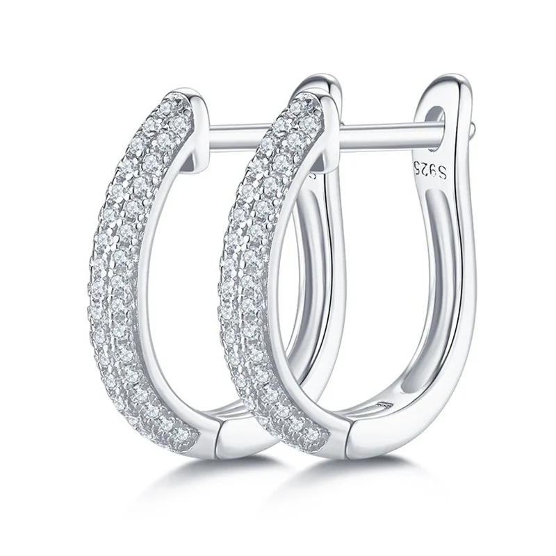 ZFSILVER модные серьги из серебра 925 пробы с муассанитом, классический модный рядный дизайн, U-образные серьги для очаровательных женщин, аксессуары, ювелирные изделия, подарок E14471
ZFSILVER модные серьги из серебра 925 пробы с муассанитом, классический модный рядный дизайн, U-образные серьги для очаровательных женщин, аксессуары, ювелирные изделия, подарок E14471