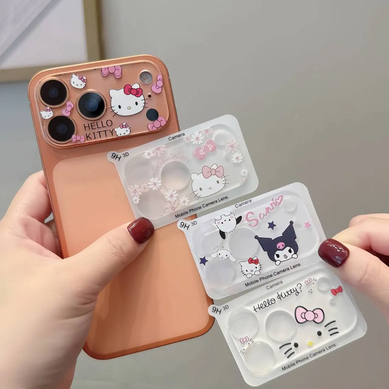 Sanrio Hello Kitty Cartoon Camera Lens Protector 9H HD Anti-Scratch Tempered Glass for iPhone 16 15 14 13 12 11 ProMax Mini Plus Sanrio Hello Kitty Cartoon Camera Lens Protector 9H HD Anti-Scratch Tempered Glass for iPhone 16 15 14 13 12 11 ProMax Mini Plus