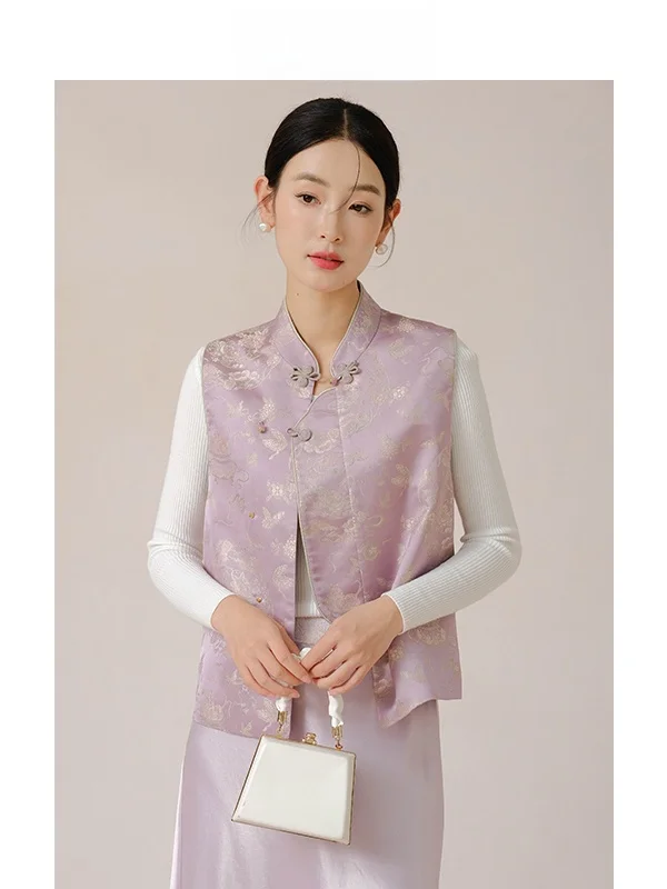 Ибай Оригинальный национальный фиолетовый шелковый топ с вышивкой и пуговицами, традиционная китайская одежда, женская блузка
Ибай Оригинальный национальный фиолетовый шелковый топ с вышивкой и пуговицами, традиционная китайская одежда, женская блузка