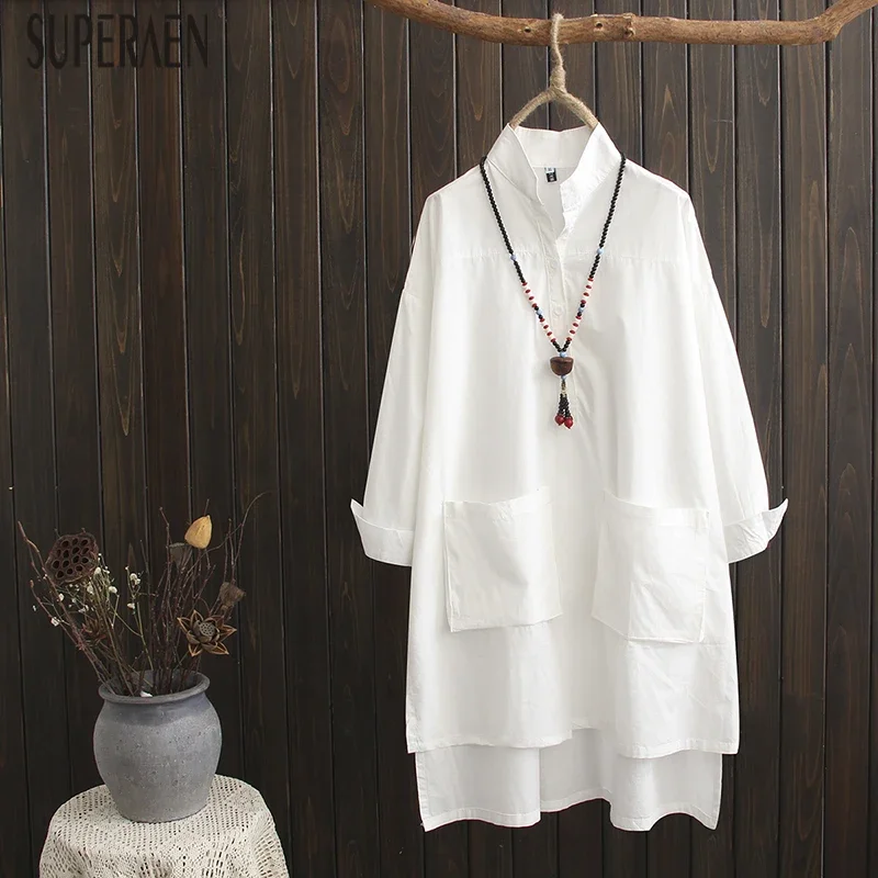 SuperAen Oversized Women 2023 Autumn New Ladies Shirt Dress Casual Long Sleeve Solid Color Cotton Women Long Shirt
SuperAen Oversized Women 2023 Autumn New Ladies Shirt Dress Casual Long Sleeve Solid Color Cotton Women Long Shirt