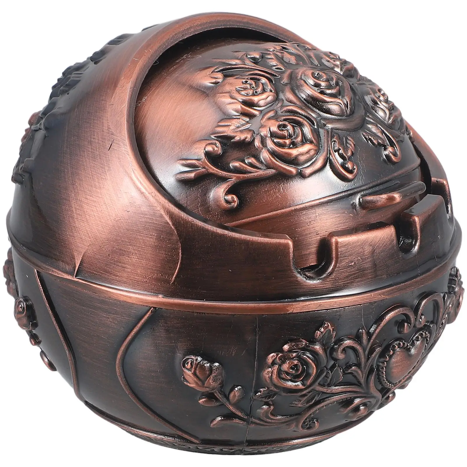 Spherical Ashtray Creative Cigarette Butt Container Zinc Alloy Smoking Windproof Globe with Lid
Spherical Ashtray Creative Cigarette Butt Container Zinc Alloy Smoking Windproof Globe with Lid