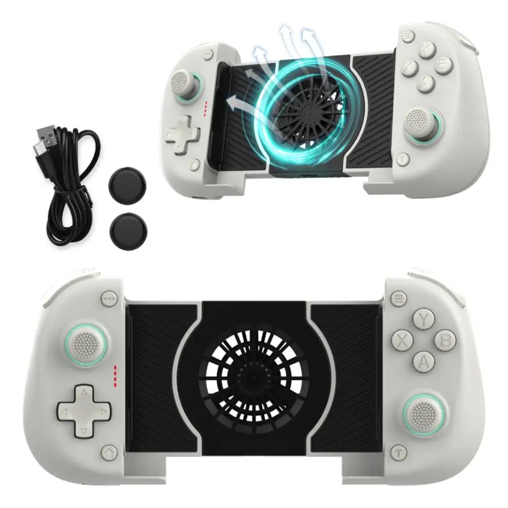 Mobile Phone Gaming Controller Wireless Bluetooth-Compatible Telescopic Gamepad with Cooling Fan for Switch/Android/PC
Mobile Phone Gaming Controller Wireless Bluetooth-Compatible Telescopic Gamepad with Cooling Fan for Switch/Android/PC