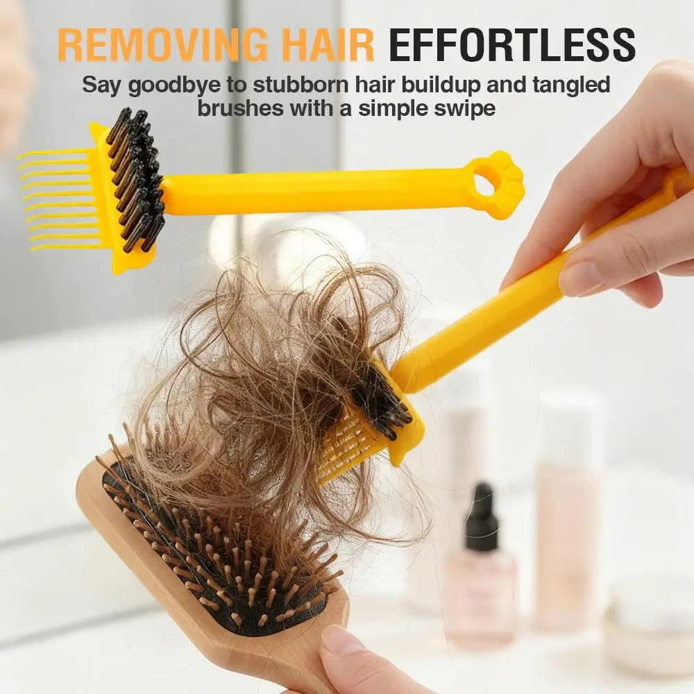 Portable 2 in 1 Hair Brush Comfortable Grip Hanging Design Hair Cleaning Tool Efficient Brush Cleaning Rake
Portable 2 in 1 Hair Brush Comfortable Grip Hanging Design Hair Cleaning Tool Efficient Brush Cleaning Rake