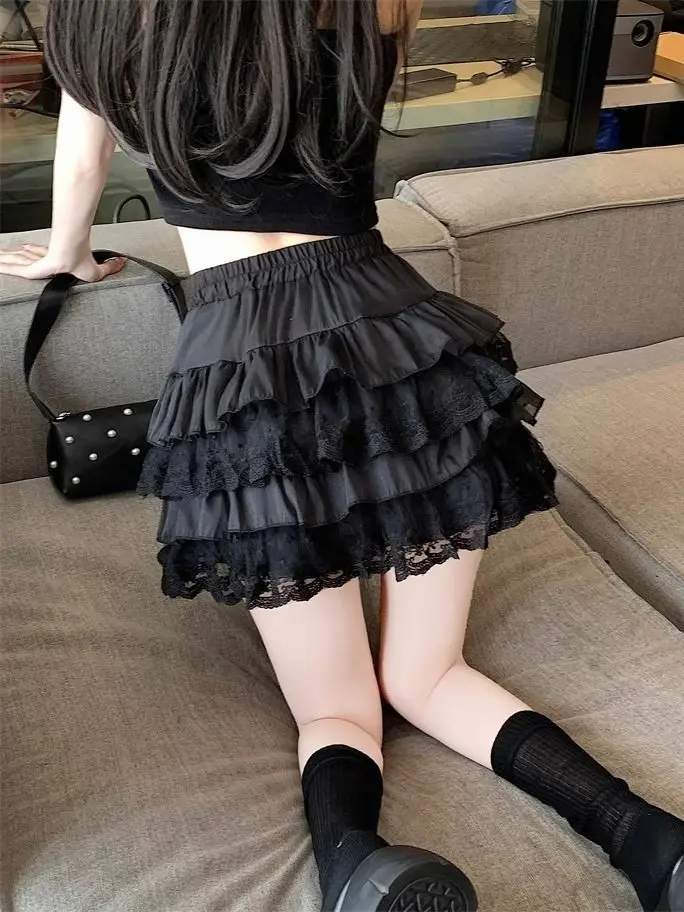 Gagaok Women Skirt Spice Girl Versatile Cake Skirts Women Clothing 2025 Summer New Korean Style Lace Patchwork Solid Clothes
Gagaok Women Skirt Spice Girl Versatile Cake Skirts Women Clothing 2025 Summer New Korean Style Lace Patchwork Solid Clothes
