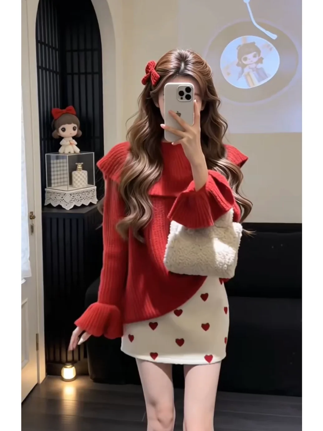 Red Knitted Off-oulder Bell Sve Sweater Women's Autumn Winter Loose Fit Comfortable Soft Sle French Design Knit Top
Red Knitted Off-oulder Bell Sve Sweater Women's Autumn Winter Loose Fit Comfortable Soft Sle French Design Knit Top