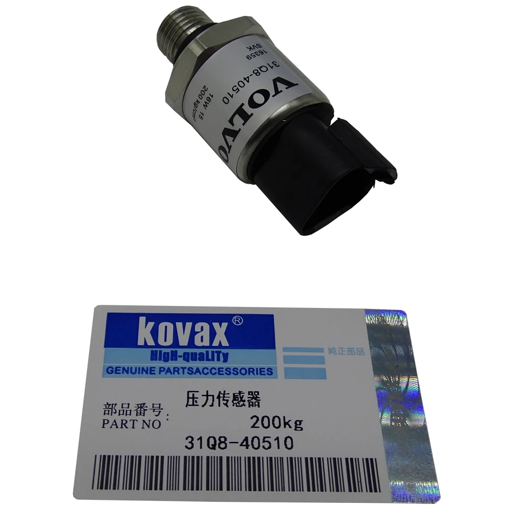 KOVAX Pressure Sensor High Quality Parts EC220D EC250D EC300D 31Q8-40510 Hydraulic Excavator Parts
KOVAX Pressure Sensor High Quality Parts EC220D EC250D EC300D 31Q8-40510 Hydraulic Excavator Parts