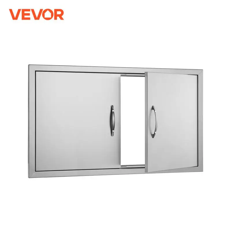 Дверь доступа для барбекю VEVOR 36Wx21H дюймов, двойная уличная кухонная дверь из нержавеющей стали, настенная дверная вертикальная дверь с ручками
Дверь доступа для барбекю VEVOR 36Wx21H дюймов, двойная уличная кухонная дверь из нержавеющей стали, настенная дверная вертикальная дверь с ручками