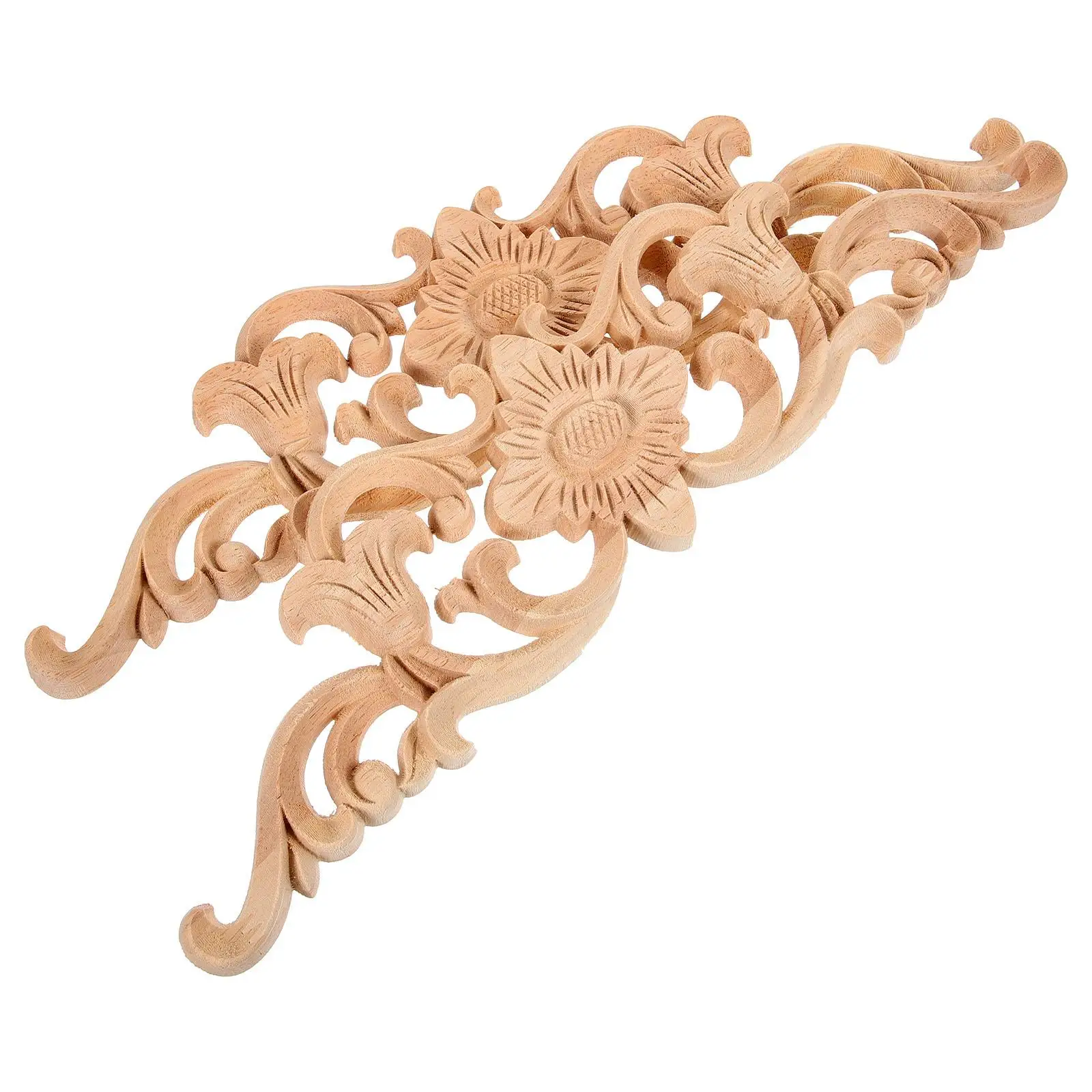 2pcs Wood Carving Appliques Unpainted Decorative Furniture Door Accents 32x8cm Wooden Decals for Cabinets Wardrobes Storage
2pcs Wood Carving Appliques Unpainted Decorative Furniture Door Accents 32x8cm Wooden Decals for Cabinets Wardrobes Storage