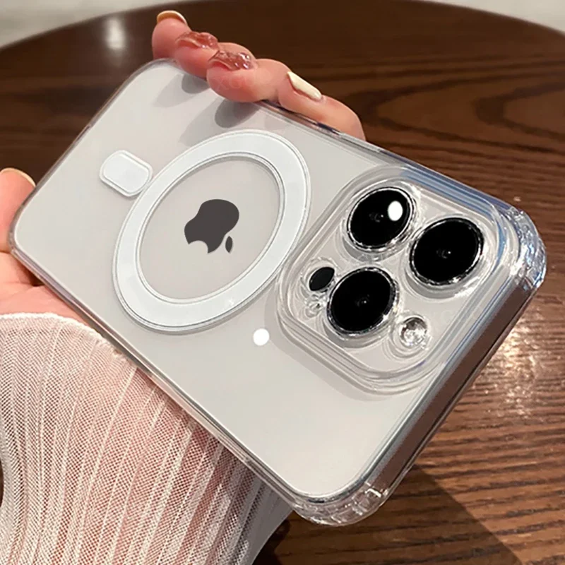 Original Magnetic Magsafe Transparent Case For iPhone 16 15 14 13 11 12 Pro Max Plus Shockproof Wireless Charge Acrylic Cover
Original Magnetic Magsafe Transparent Case For iPhone 16 15 14 13 11 12 Pro Max Plus Shockproof Wireless Charge Acrylic Cover