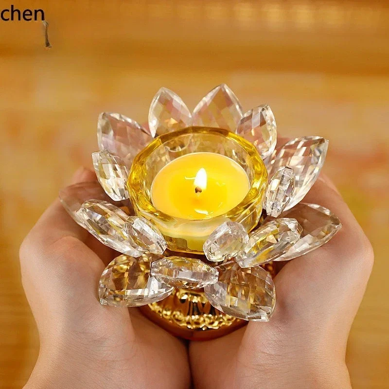 lotus candle holder for buddha, crystal glass home butter lamp, crystal candlestick, perpetual light base for buddha altar
lotus candle holder for buddha, crystal glass home butter lamp, crystal candlestick, perpetual light base for buddha altar