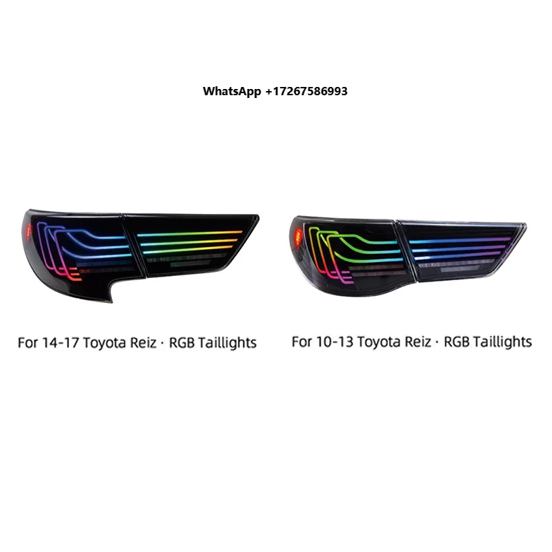 Car Plug-and-Play Sequential Turn Signals LED Daytime Running Light Modified RGB LED Tail Light for 2010-2017 Reiz Mark X
Car Plug-and-Play Sequential Turn Signals LED Daytime Running Light Modified RGB LED Tail Light for 2010-2017 Reiz Mark X