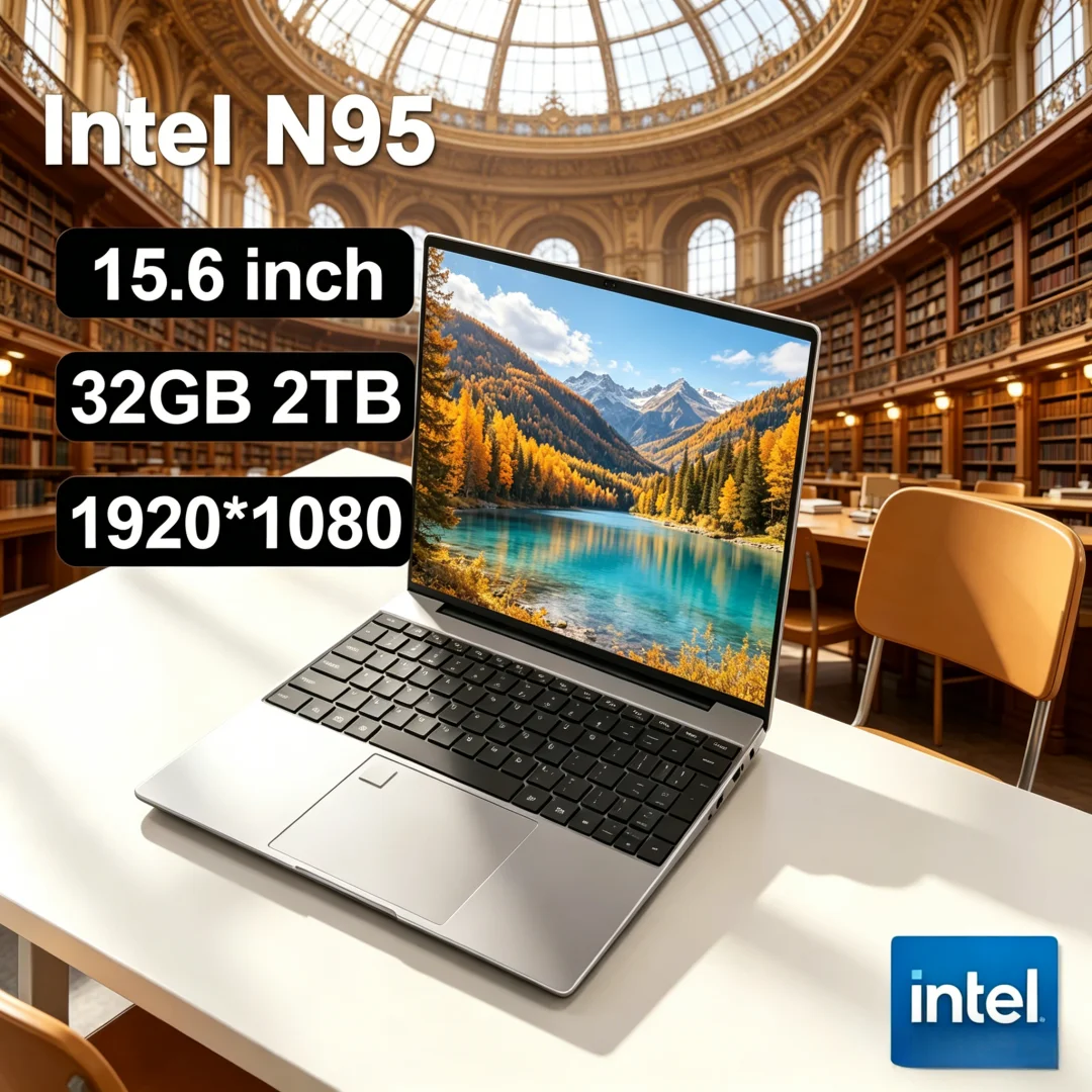 Inflexible Sturdy 15.6" Intel N95 Portable Laptop Windows11 Notebook 32GB DDR4 2TB SSD Pc Gamer Office Computer with Backlit
Inflexible Sturdy 15.6" Intel N95 Portable Laptop Windows11 Notebook 32GB DDR4 2TB SSD Pc Gamer Office Computer with Backlit