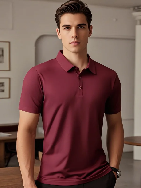 Men Summer New Multi Color Work Wear Men Cool Feeling Lapel Polo Shirt Men Short Sleeve Breathable T Shirt Tops For Work Daily
Men Summer New Multi Color Work Wear Men Cool Feeling Lapel Polo Shirt Men Short Sleeve Breathable T Shirt Tops For Work Daily