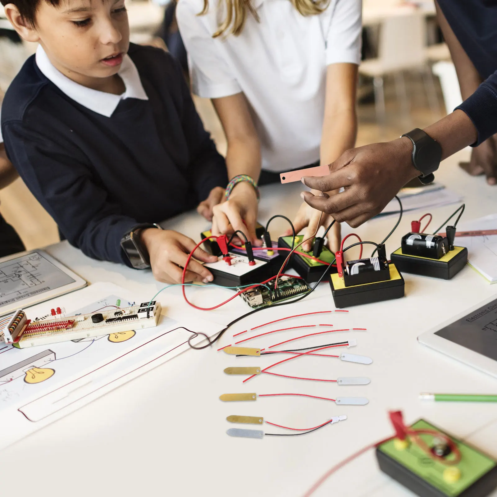 Fruit Material Science Kits Electronics Kids Electricity Experiments Copper Wires DIY Learning Teaching Aids Physics
Fruit Material Science Kits Electronics Kids Electricity Experiments Copper Wires DIY Learning Teaching Aids Physics