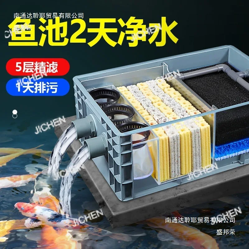 JC fish tank top filter fish pond water circulation system fish pond ecological water purification pool turnover box filter box
JC fish tank top filter fish pond water circulation system fish pond ecological water purification pool turnover box filter box