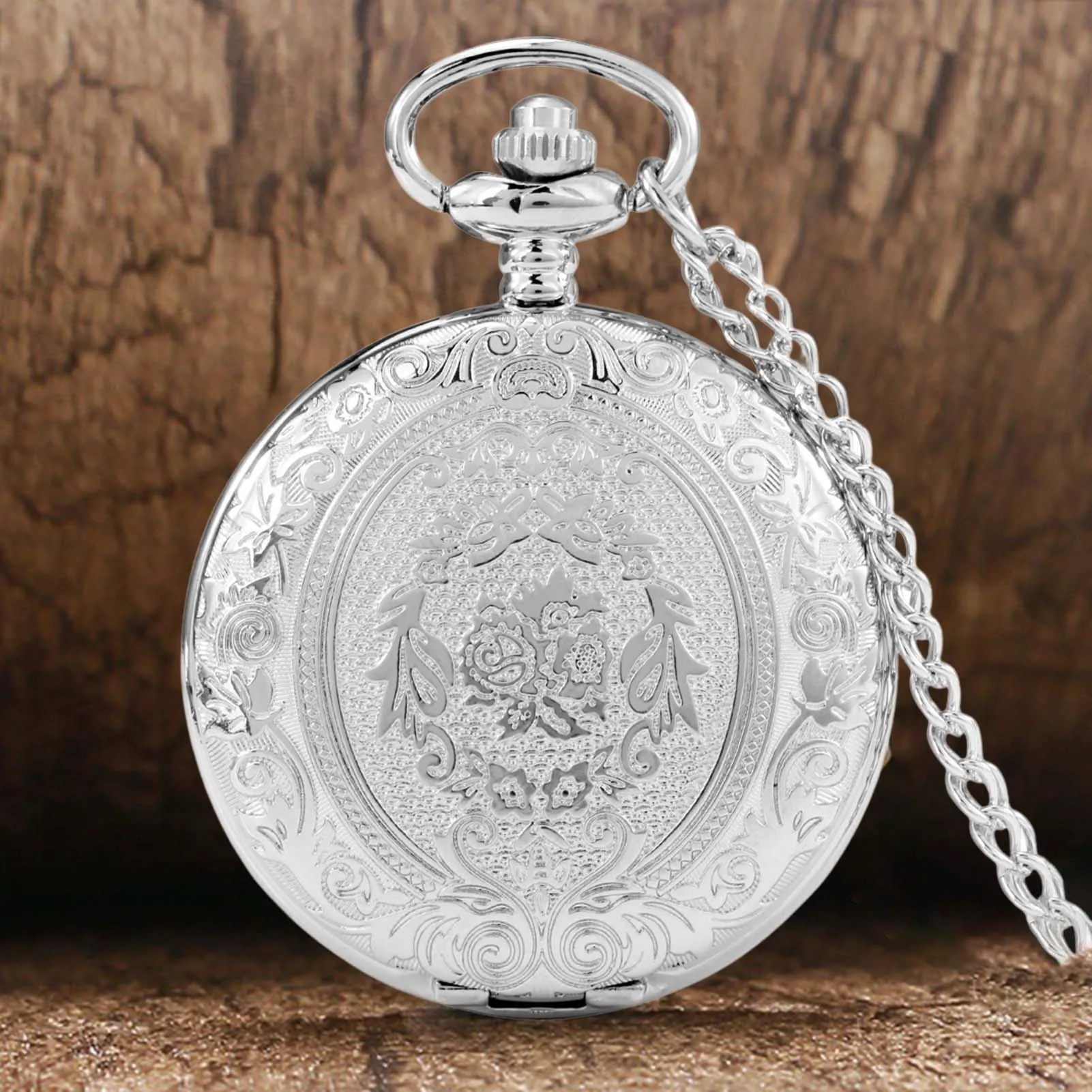 Quartz Pocket Watch for Men Women Floral Pattern Case Pendant Clock for Christmas Graduation Birthday Gifts PR Sale
Quartz Pocket Watch for Men Women Floral Pattern Case Pendant Clock for Christmas Graduation Birthday Gifts PR Sale