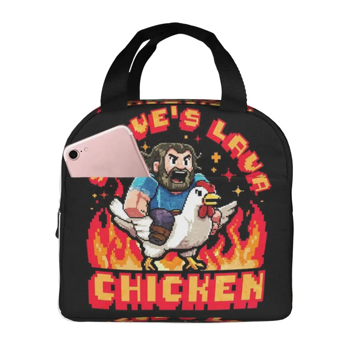 Изолированная сумка для обеда Steve's Lava Chicken, забавный фильм для детей, школьный холодильник, термосумка для еды, герметичная коробка для завтрака, контейнер
Изолированная сумка для обеда Steve's Lava Chicken, забавный фильм для детей, школьный холодильник, термосумка для еды, герметичная коробка для завтрака, контейнер