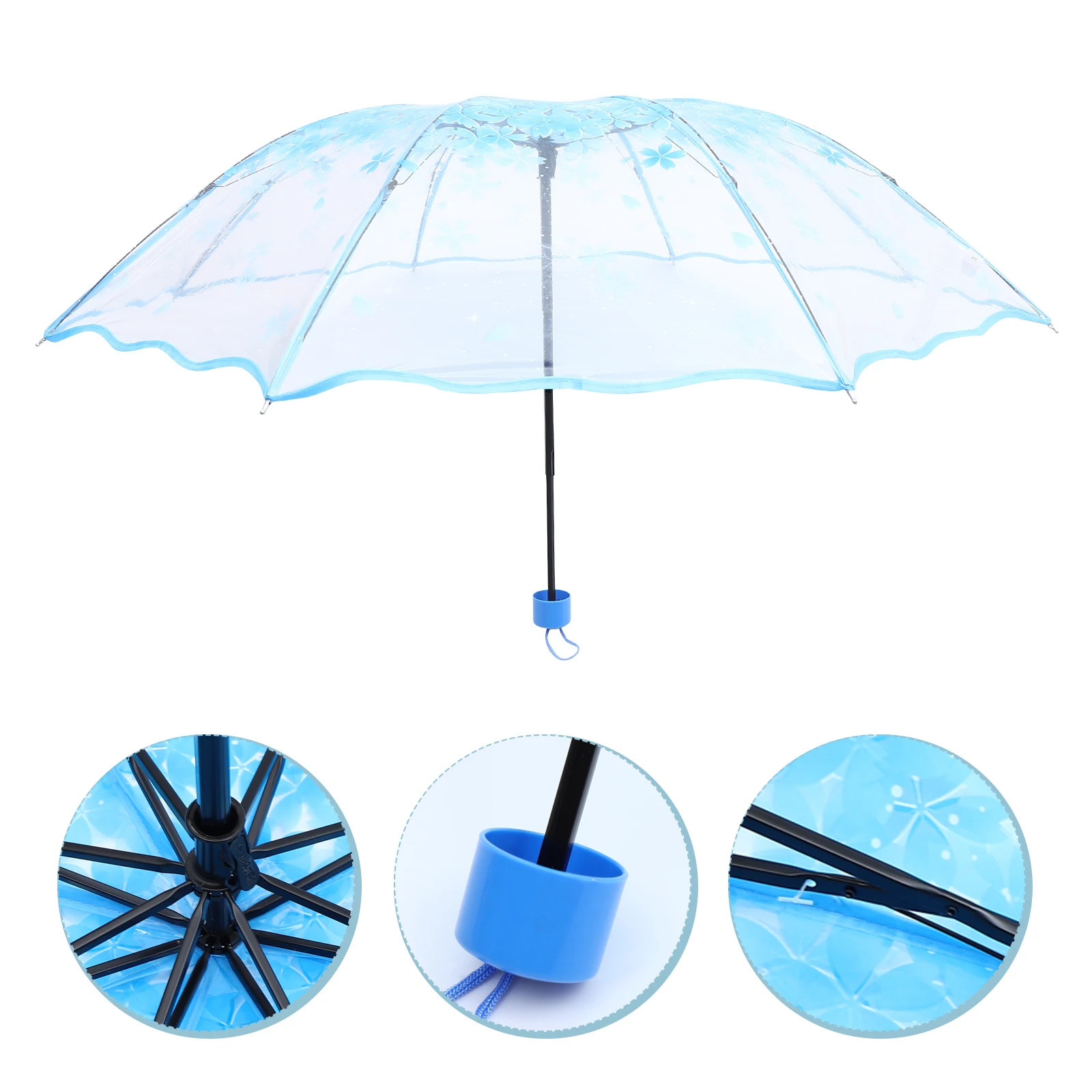 Creative Transparent Folding Umbrella Floral Design Windproof Rain Sun Protection Portable Travel Umbrella For Outdoor Use
Creative Transparent Folding Umbrella Floral Design Windproof Rain Sun Protection Portable Travel Umbrella For Outdoor Use